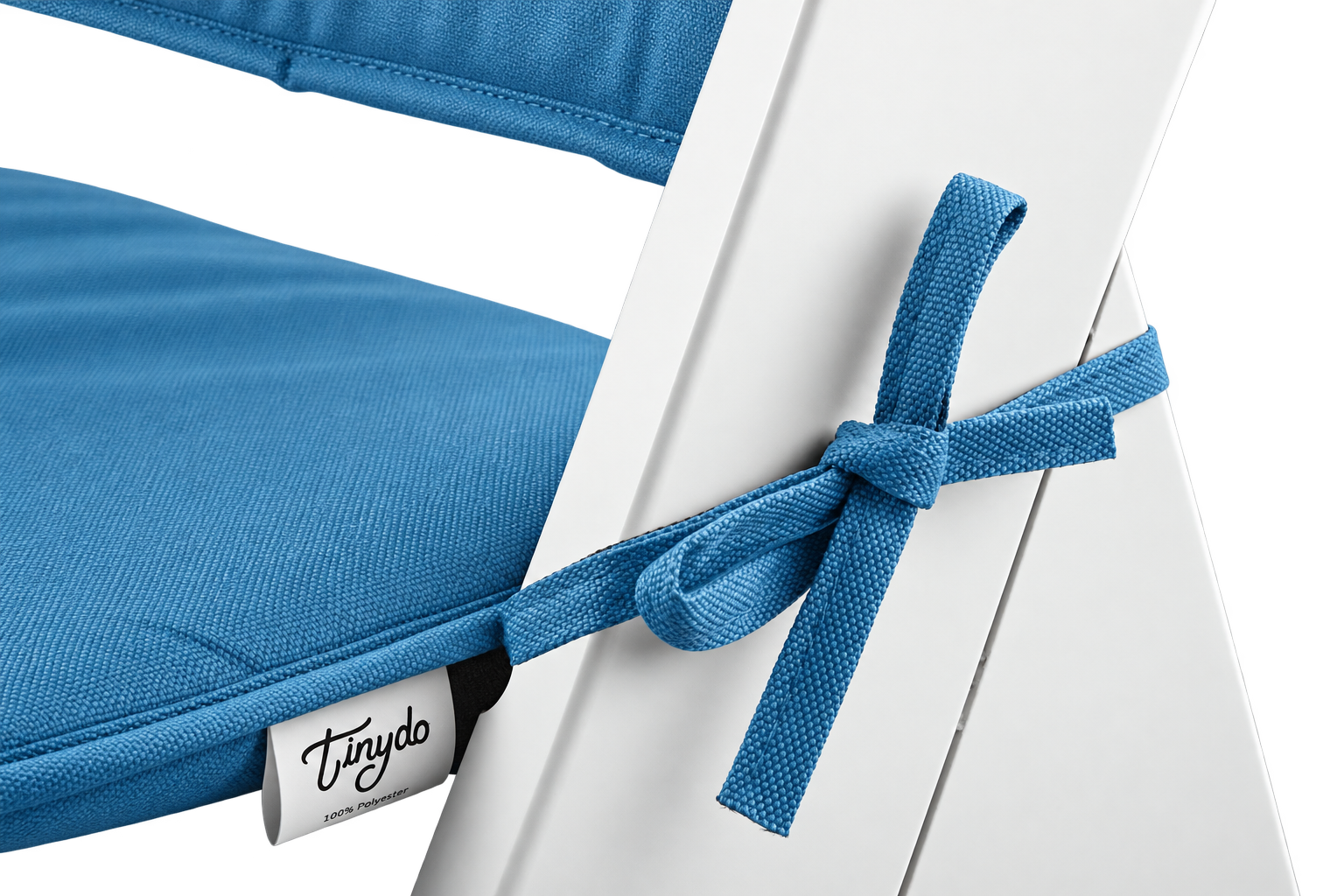 Blaue Tinydo Hochstuhlauflage mit extra dicker Memory-Schaum-Polsterung