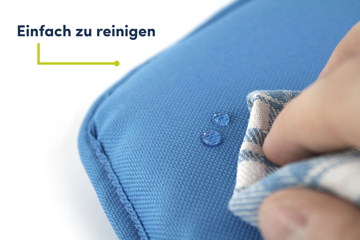 Abwaschbares Tinydo Sitzkissen in Blau passend für Hauck Alpha – einfach zu reinigen
