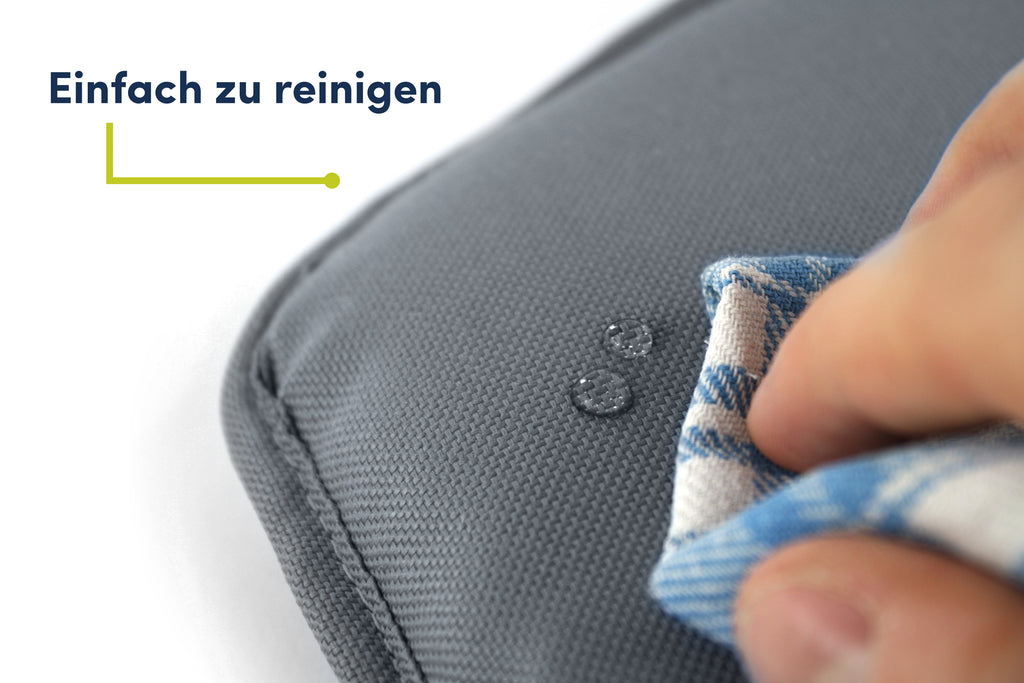 Abwaschbares Tinydo Sitzkissen in Dunkelgrau passend für Hauck Alpha – einfach zu reinigen