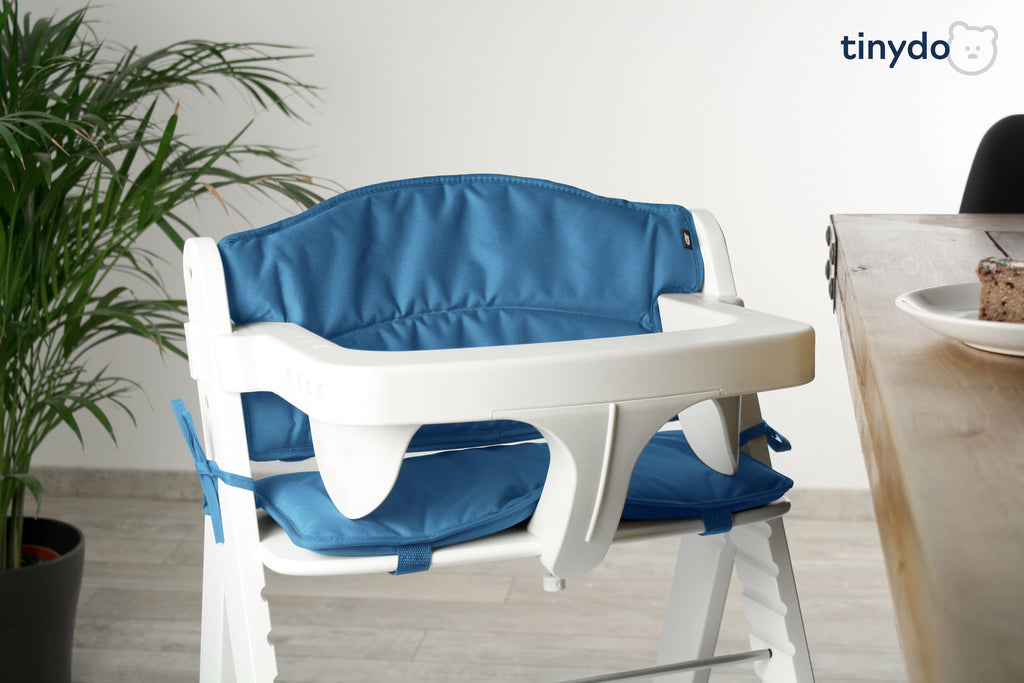 Tinydo Sitzkissen Blau passend für Hauck Alpha mit Tisch und Tray