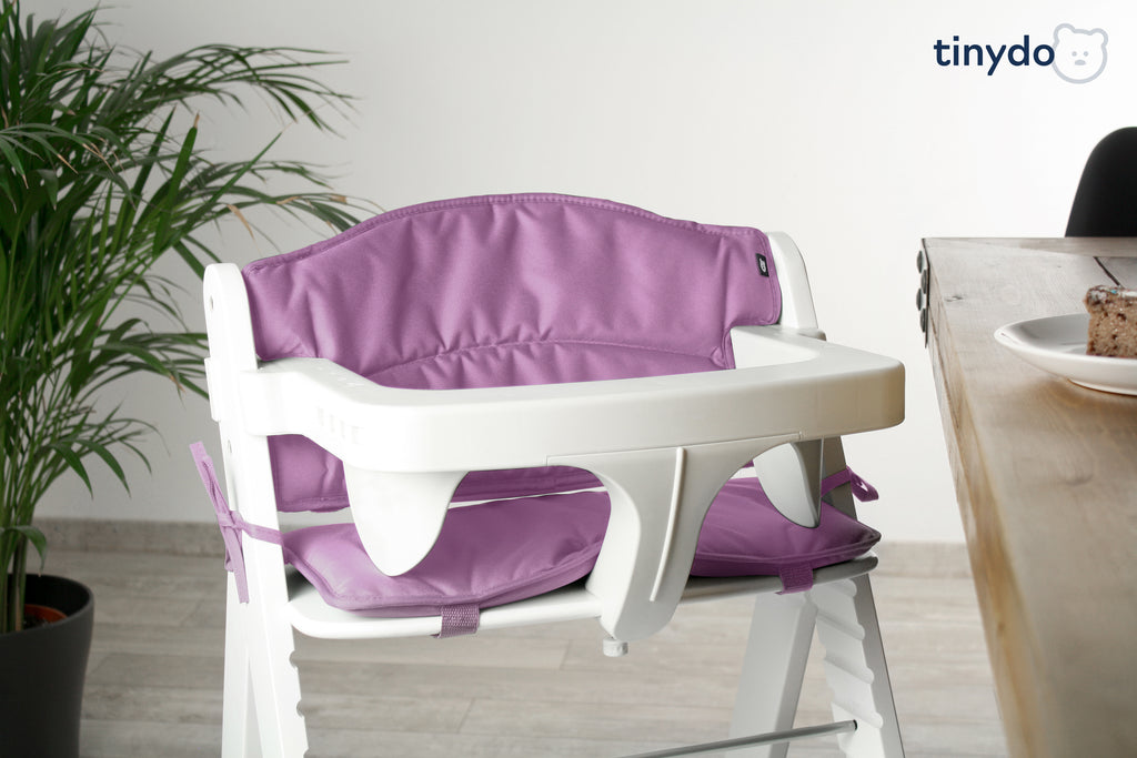 Tinydo Sitzkissen Violett passend für Hauck Alpha mit Tisch und Tray