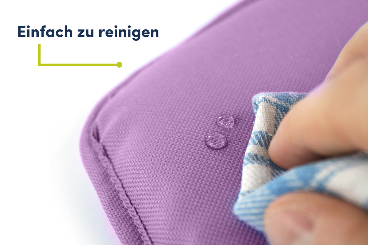 Abwaschbares Tinydo Sitzkissen in Violett passend für Hauck Alpha – einfach zu reinigen