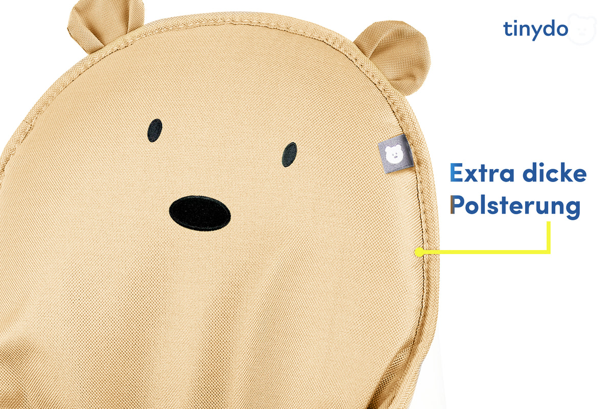 Extra dicke Polsterung des Tinydo Sitzkissens im Bärchendesign passend für IKEA Antilop