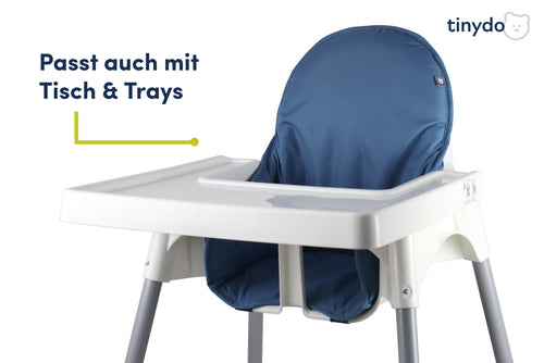Tinydo Sitzkissen in Dunkelblau passend für IKEA Antilop mit Tisch und Tray