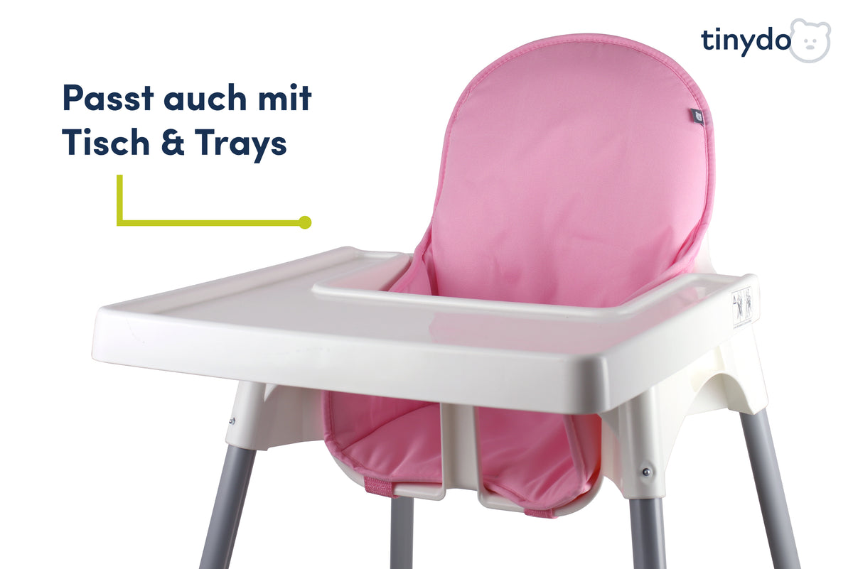 Tinydo Sitzkissen in Rosa passend für IKEA Antilop mit Tisch und Tray