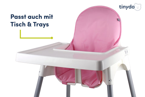 Tinydo Sitzkissen in Rosa passend für IKEA Antilop mit Tisch und Tray