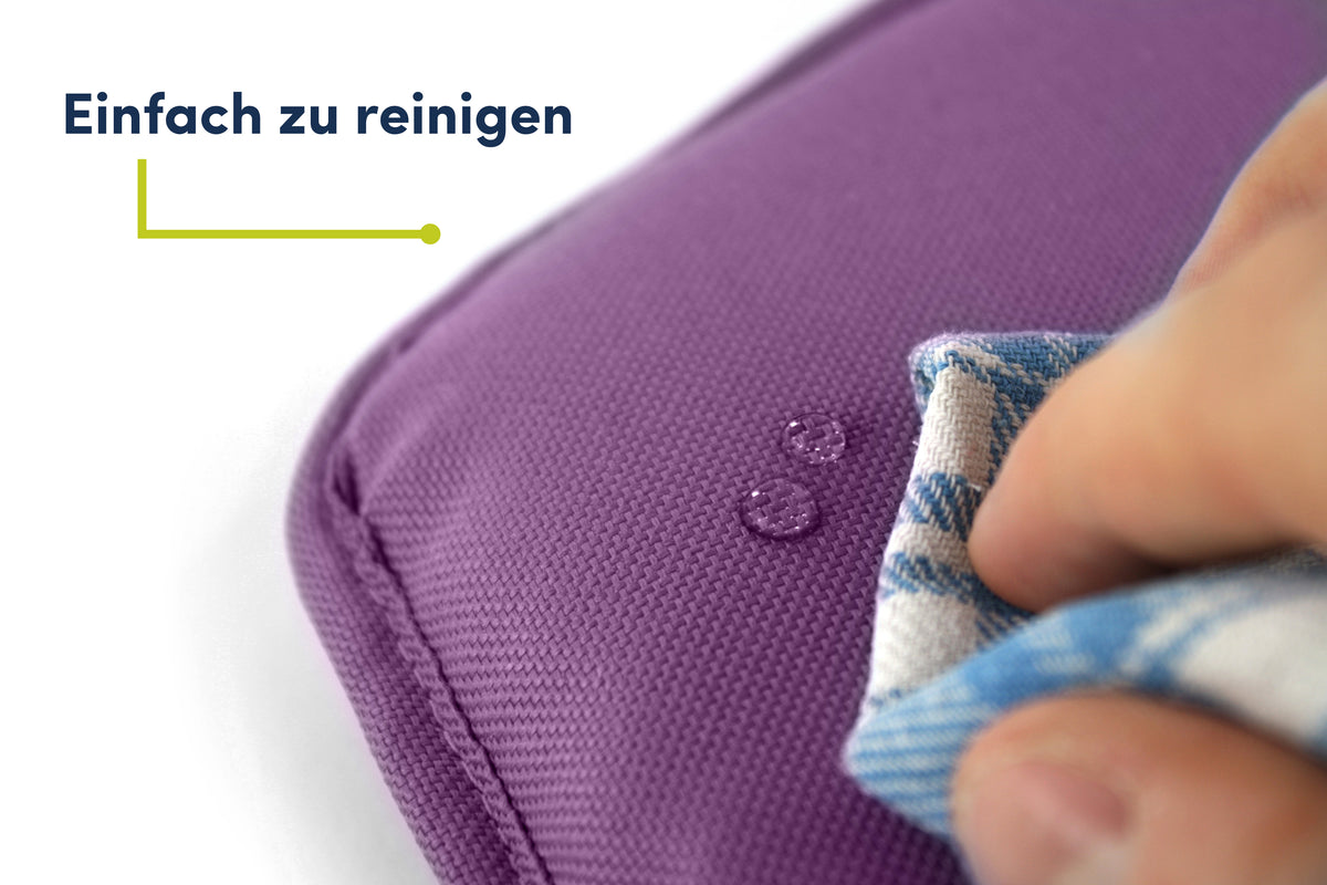 Abwaschbares Tinydo Sitzkissen in Violett passend für Stokke Tripp Trapp – einfach zu reinigen